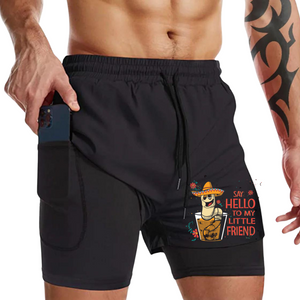 SAY HELLO QUICKDRY POCKET 2 IN 1 LAUFSHORTS MIT 7'' INNENNAHT