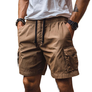 Herren Sommer Cool Braun Casual Cargo Shorts