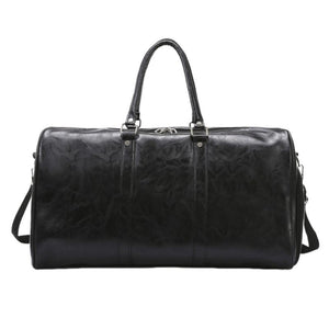 Herren Vintage Große Kapazität Leder Sport Fitness Reisetasche