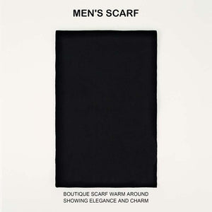 Men's Classic Solid Warm Knit Scarf