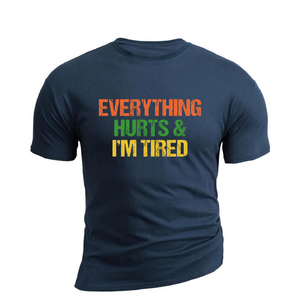 T-Shirt aus Baumwolle mit Aufdruck „I'M TIRED“