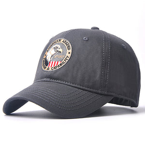 Baumwollkappe mit USA-Adler-Stickerei