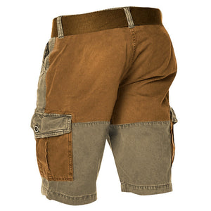 Herren YellowStone Color Block Pocket Casual Cropped Pants