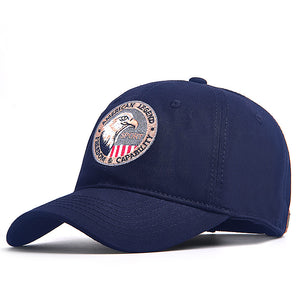 Baumwollkappe mit USA-Adler-Stickerei