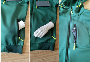 STIL SWEATSHIRT MIT MEHREREN REISSVERSCHLÜSSEN UND TASCHEN HERREN SPORT KAPUZE