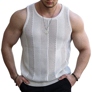 Men's Classic Summer Casual Fashion Knitted Slim Tank Top