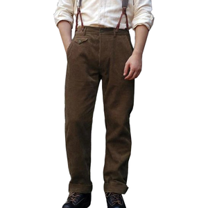 1920er 12oz Cord Farmer Arbeitshose Herren Hosenträgerhose Vintage Overalls 20er