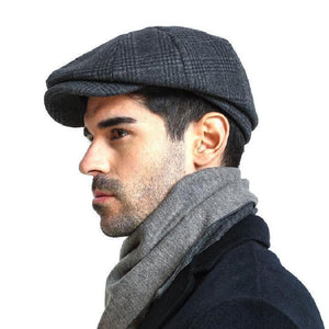 Men's Classic Check Octagonal Hat