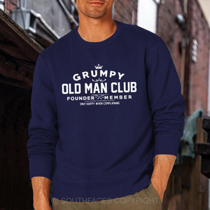 Grumpy Old Man Club BAUMWOLLE Sweatshirt-Personalisiert