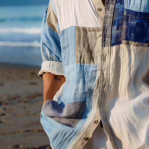 Men's Personalized Printed Fashion Long Sleeve Shirt