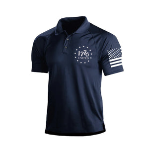 1776 RAGLAN-GRAFIKPOLOSHIRT