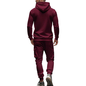 Lockeres Sport-Set aus Kapuzenpullover und Hose für Herren