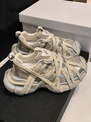 High Street Lässige Schnür-Sneaker