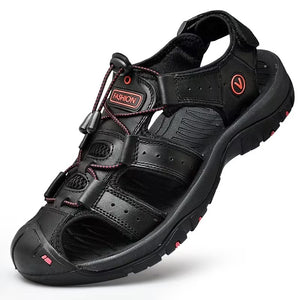 HERREN-OUTDOOR-SPORT-LEDERSANDALEN
