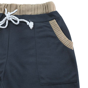 Men's Contrast Paneled Elasticated Shorts