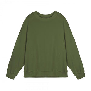 Men's Solid Color Textured Round Neck Long Sleeve T-shirt