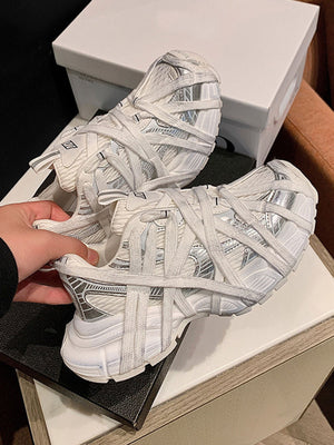 High Street Lässige Schnür-Sneaker