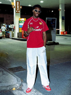 T-Shirt mit Retro-Buchstaben-Print