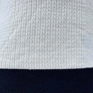 Men's Casual Contrast Color V-Neck Slim Fit Knitted Short Sleeve Sweater T-Shirt