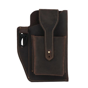 Herren Retro Casual Handy Leder Gürteltasche