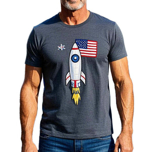 Men's Simple Printed Short-Sleeved T-Shirt