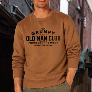 Grumpy Old Man Club BAUMWOLLE Sweatshirt-Personalisiert