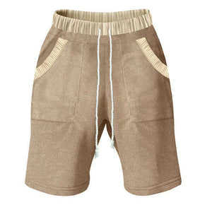 Men's Contrast Paneled Elasticated Shorts