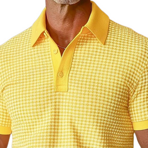 Herren-Golf-Poloshirt im klassischen Retro-Stil, modisch, Frühling