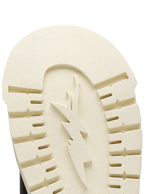 Hohe Plateau-Sneaker aus Canvas