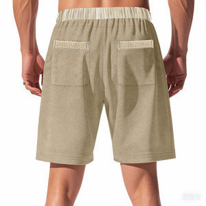 Men's Contrast Paneled Elasticated Shorts