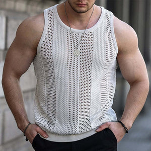 Men's Classic Summer Casual Fashion Knitted Slim Tank Top
