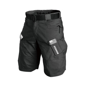 ICESHION USA FLAG TAKTISCHE MEHRERE TASCHEN 11'' INSEAM PERFORMANCE CARGO-SHORTS OHNE SCHNALLENGÜRTEL