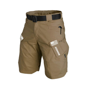ICESHION USA FLAG TAKTISCHE MEHRERE TASCHEN 11'' INSEAM PERFORMANCE CARGO-SHORTS OHNE SCHNALLENGÜRTEL
