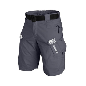 ICESHION USA FLAG TAKTISCHE MEHRERE TASCHEN 11'' INSEAM PERFORMANCE CARGO-SHORTS OHNE SCHNALLENGÜRTEL