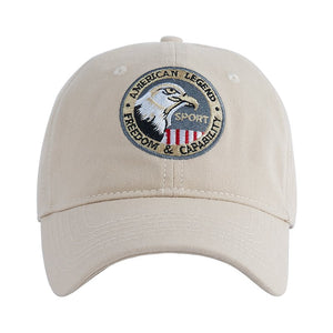 Baumwollkappe mit USA-Adler-Stickerei