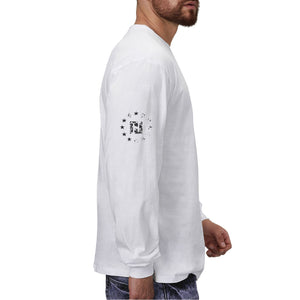 T-Shirt mit Aufschrift „Don't tread on me“ und langen Ärmeln