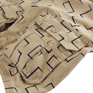 GRAFISCHE CARGO-SHORTS MIT 11-ZOLL-INNENNAHT