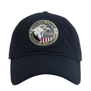Baumwollkappe mit USA-Adler-Stickerei