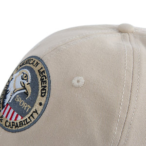 Baumwollkappe mit USA-Adler-Stickerei