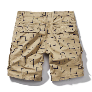 GRAFISCHE CARGO-SHORTS MIT 11-ZOLL-INNENNAHT