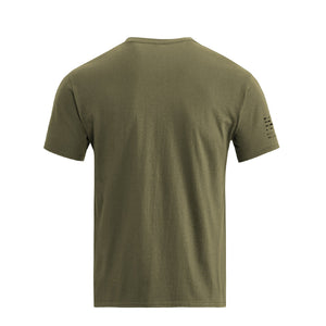 T-Shirt aus Baumwolle mit USA-Flaggen-Grafik