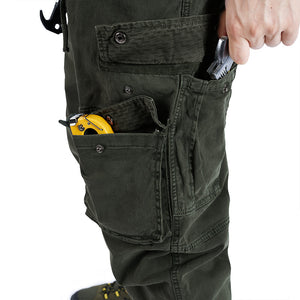 GEWASCHENE CARGOHOSE MIT TASCHEN