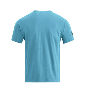 T-Shirt aus Baumwolle mit USA-Flaggen-Grafik