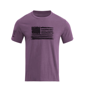 T-Shirt aus Baumwolle mit USA-Flaggen-Grafik