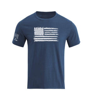 T-Shirt aus Baumwolle mit USA-Flaggen-Grafik