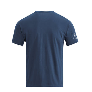 T-Shirt aus Baumwolle mit USA-Flaggen-Grafik