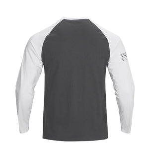 Langarm-T-Shirt mit USA-Flagge und Raglan-Grafik