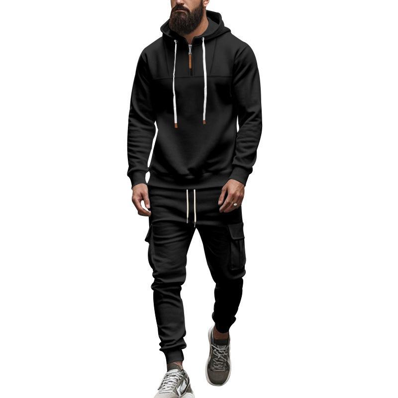 Lockeres Sport-Set aus Kapuzenpullover und Hose für Herren