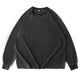 Men's Cotton Washed Distressed Long-sleeved T-shirt