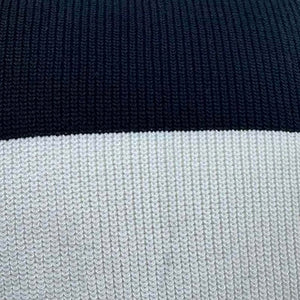 Men's Casual Contrast Color V-Neck Slim Fit Knitted Short Sleeve Sweater T-Shirt